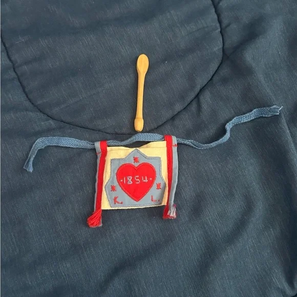 American Girl Kirsten Meet Apron, Spoon Bag, Spoon, Bonnet, Stockings, Boots - Picture 5 of 11